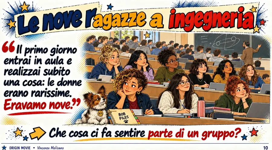 Slide: Le nove ragazze a ingegneria